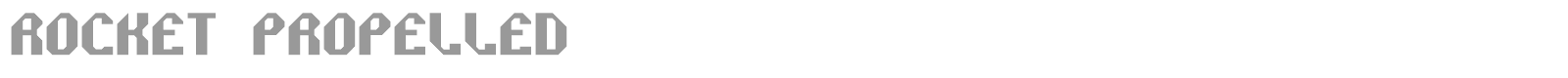 Rocket Propelled font preview